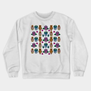 Tiki Masks Crewneck Sweatshirt